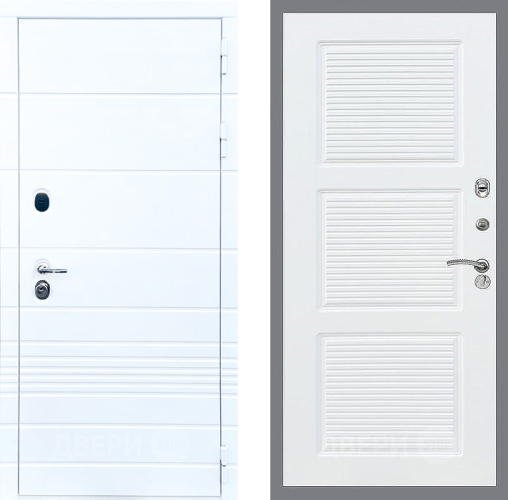 Входная металлическая Дверь Стоп ТРЕНДО ФЛ-1 Силк Сноу в Егорьевске