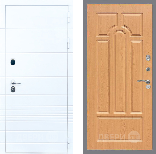 Входная металлическая Дверь Стоп ТРЕНДО ФЛ-58 Дуб в Егорьевске