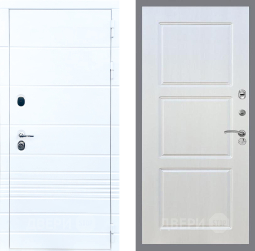 Входная металлическая Дверь Стоп ТРЕНДО ФЛ-3 Лиственница беж в Егорьевске