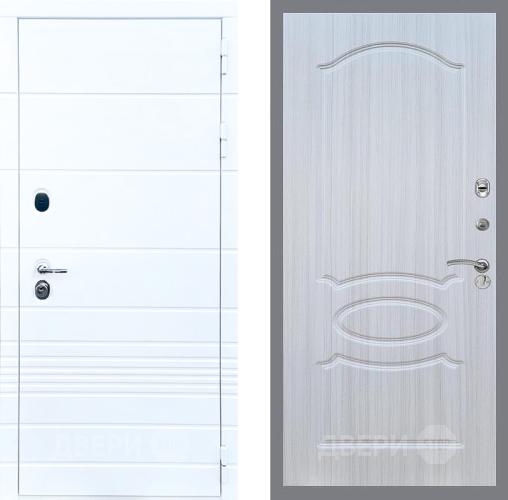 Входная металлическая Дверь Стоп ТРЕНДО ФЛ-128 Сандал белый в Егорьевске