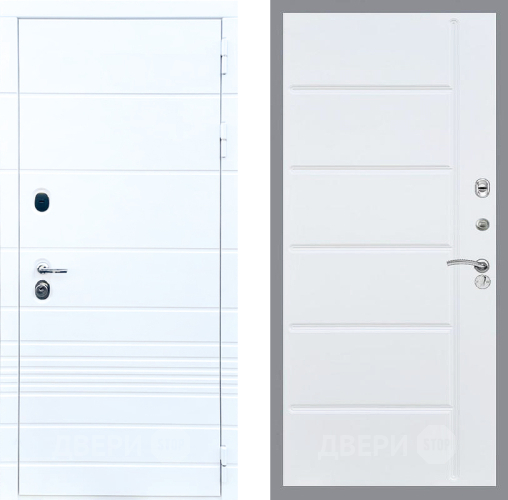 Входная металлическая Дверь Стоп ТРЕНДО ФЛ-102 Белый ясень в Егорьевске