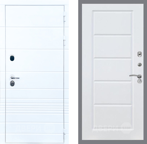 Входная металлическая Дверь Стоп ТРЕНДО ФЛ-39 Силк Сноу в Егорьевске