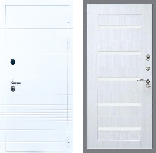 Входная металлическая Дверь Стоп ТРЕНДО СБ-14 Сандал белый в Егорьевске