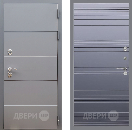 Входная металлическая Дверь Стоп АРТ ГРАФИТ Лайн Силк титан в Егорьевске