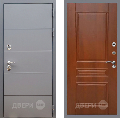 Входная металлическая Дверь Стоп АРТ ГРАФИТ ФЛ-243 Итальянский орех в Егорьевске