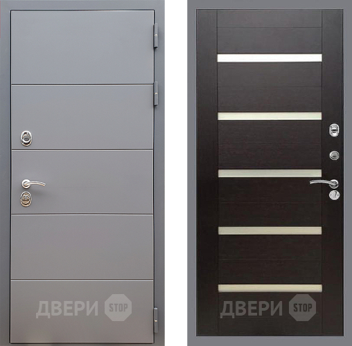 Дверь Стоп АРТ ГРАФИТ СБ-14 венге поперечный в Егорьевске