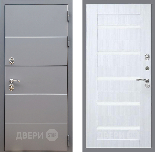 Входная металлическая Дверь Стоп АРТ ГРАФИТ СБ-14 Сандал белый в Егорьевске