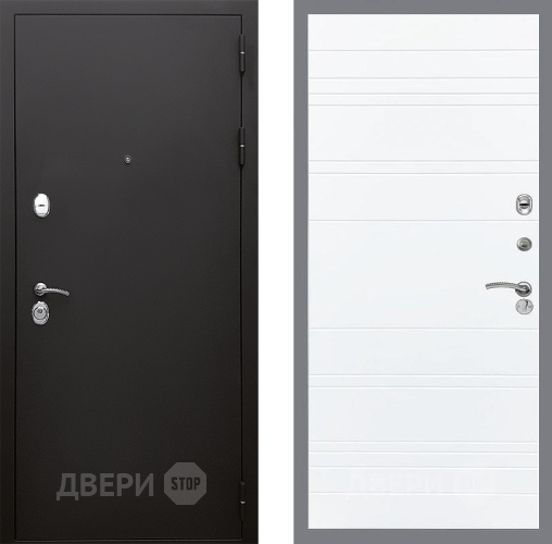 Входная металлическая Дверь Стоп КЛАССИК Шагрень Лайн Силк Сноу в Егорьевске