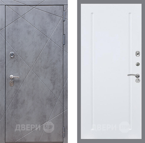 Дверь Стоп Лучи ФЛ-68 Силк Сноу в Егорьевске