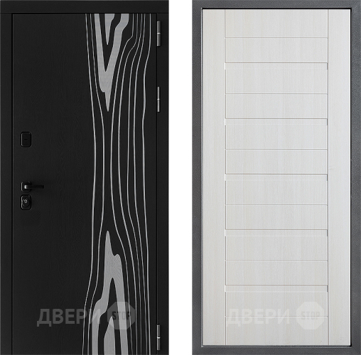 Входная металлическая Дверь Дверной континент ДК-12 ФЛ-70 Лиственница белая в Егорьевске