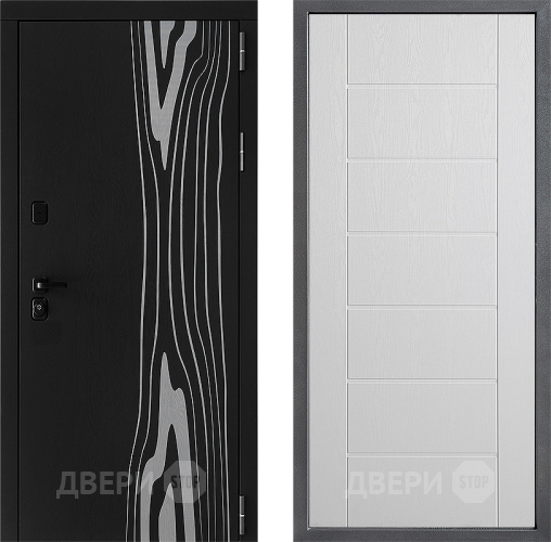 Входная металлическая Дверь Дверной континент ДК-12 ФЛ-Лайн Белое дерево в Егорьевске