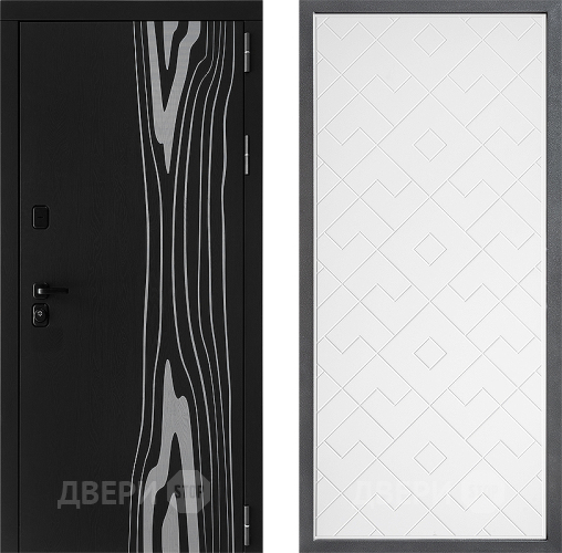 Входная металлическая Дверь Дверной континент ДК-12 ФЛ-Тиффани Белый софт в Егорьевске