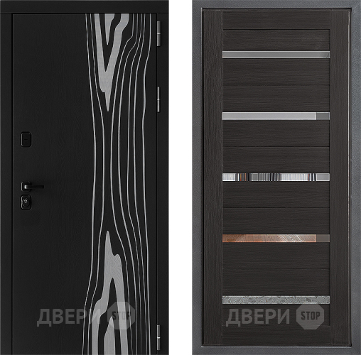 Входная металлическая Дверь Дверной континент ДК-12 ФЛ-47 Венге в Егорьевске