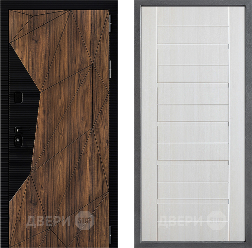 Входная металлическая Дверь Дверной континент ДК-11 ФЛ-70 Лиственница белая в Егорьевске