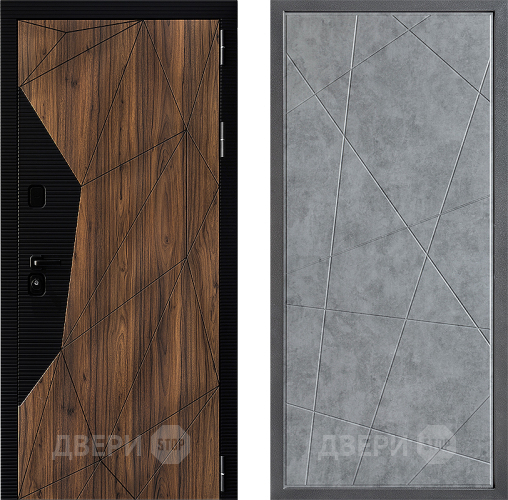 Входная металлическая Дверь Дверной континент ДК-11 ФЛ-655 Бетон серый в Егорьевске