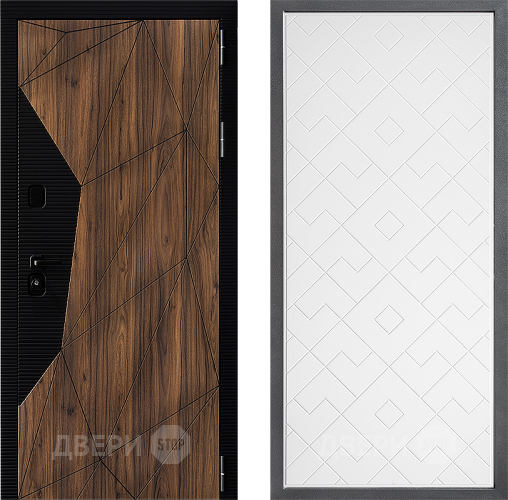 Входная металлическая Дверь Дверной континент ДК-11 ФЛ-Тиффани Белый софт в Егорьевске