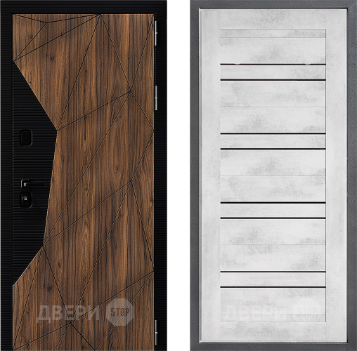 Входная металлическая Дверь Дверной континент ДК-11 ФЛ-49 Бетон снежный в Егорьевске