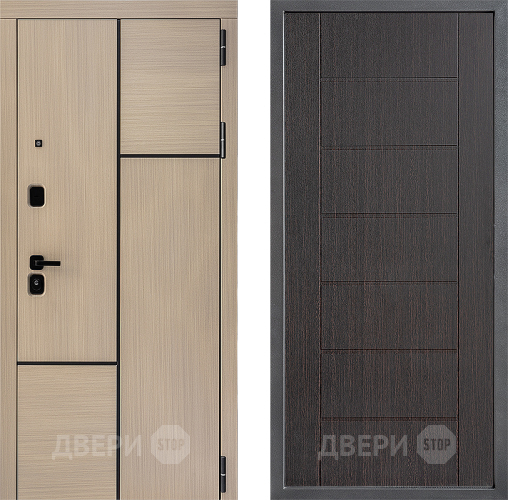 Входная металлическая Дверь Дверной континент ДК-14 ФЛ-Лайн Венге в Егорьевске