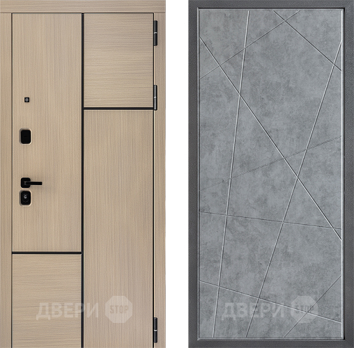 Входная металлическая Дверь Дверной континент ДК-14 ФЛ-655 Бетон серый в Егорьевске