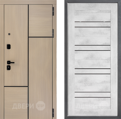 Дверь Дверной континент ДК-14 ФЛ-49 Бетон снежный в Егорьевске