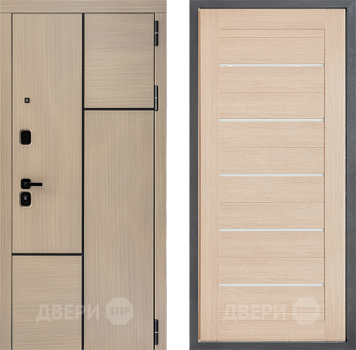 Входная металлическая Дверь Дверной континент ДК-14 ФЛ-46 Капучино в Егорьевске