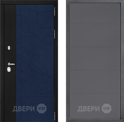 Входная металлическая Дверь Дверной континент ДК-9 ФЛ-649 Графит софт в Егорьевске