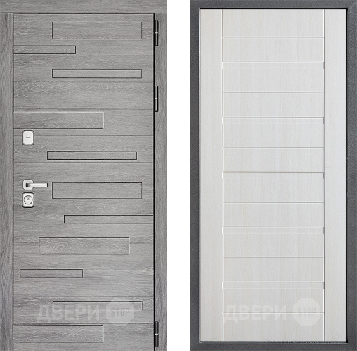 Входная металлическая Дверь Дверной континент ДК-10 ФЛ-70 Лиственница белая в Егорьевске