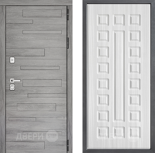 Входная металлическая Дверь Дверной континент ДК-10 ФЛ-183 Сандал белый в Егорьевске