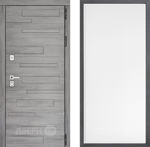 Входная металлическая Дверь Дверной континент ДК-10 ФЛ-649 Белый софт в Егорьевске