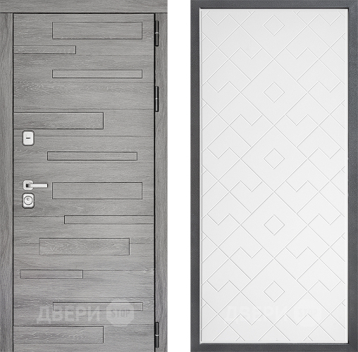 Входная металлическая Дверь Дверной континент ДК-10 ФЛ-Тиффани Белый софт в Егорьевске