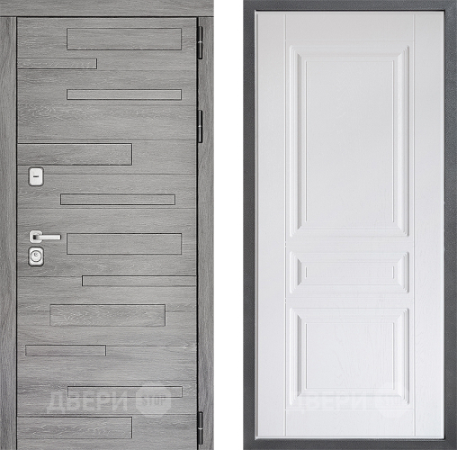 Входная металлическая Дверь Дверной континент ДК-10 ФЛ-243 Альберо Браш серебро в Егорьевске