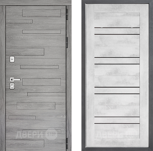 Входная металлическая Дверь Дверной континент ДК-10 ФЛ-49 Бетон снежный в Егорьевске