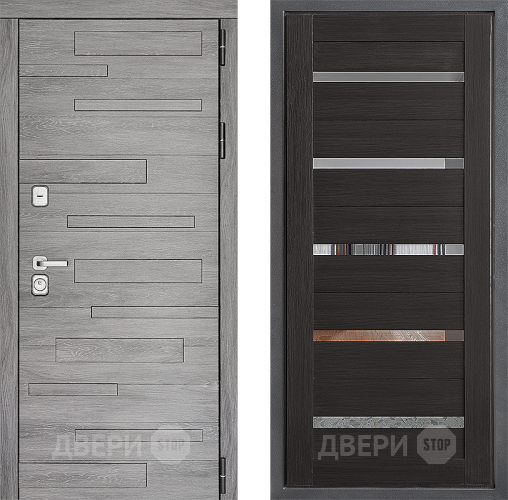 Входная металлическая Дверь Дверной континент ДК-10 ФЛ-47 Венге в Егорьевске