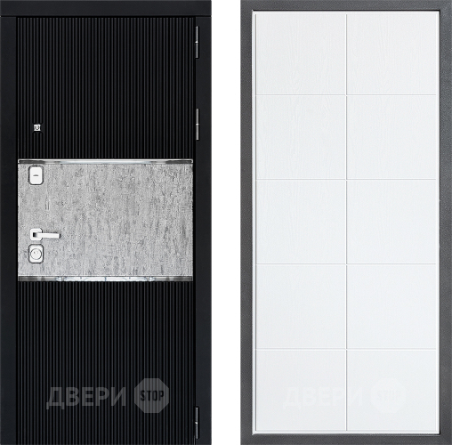 Входная металлическая Дверь Дверной континент ДК-13 ФЛ-Кватро Белое дерево в Егорьевске