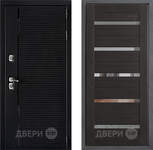 Входная металлическая Дверь Дверной континент ДК-1 ФЛ-47 Венге в Егорьевске