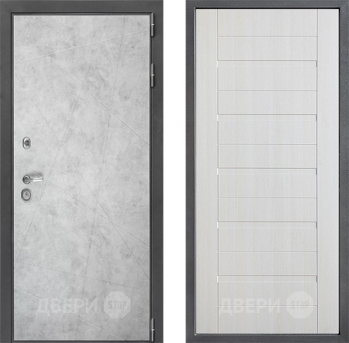 Входная металлическая Дверь Дверной континент ДК-3/743 ФЛ-70 Лиственница белая в Егорьевске