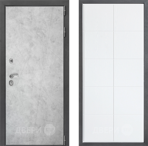 Входная металлическая Дверь Дверной континент ДК-3/743 ФЛ-Кватро Белое дерево в Егорьевске