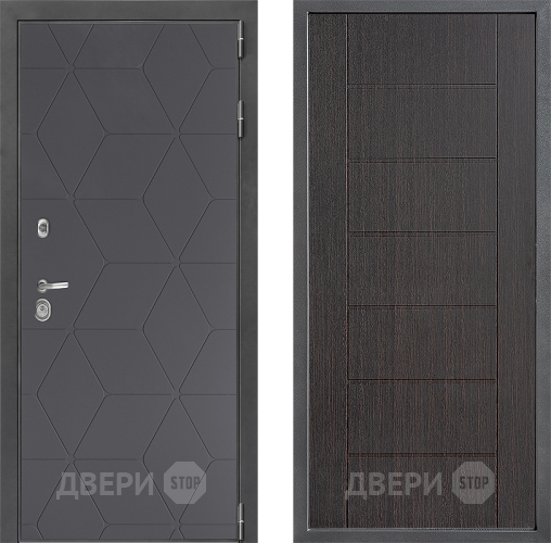 Входная металлическая Дверь Дверной континент ДК-3/744 ФЛ-Лайн Венге в Егорьевске