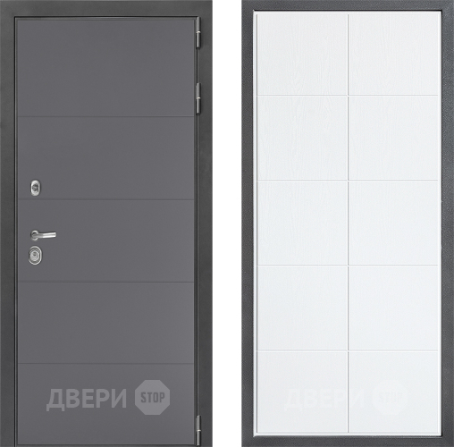 Входная металлическая Дверь Дверной континент ДК-3/649 ФЛ-Кватро Белое дерево в Егорьевске