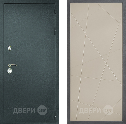 Входная металлическая Дверь Дверной континент Рубикон Серебро Дизайн ФЛ-655 Капучино в Егорьевске