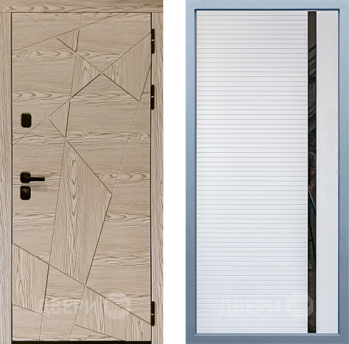 Входная металлическая Дверь Дива МД-97/1 МХ-45 Белый матовый в Егорьевске