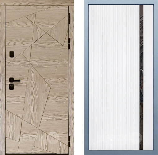 Входная металлическая Дверь Дива МД-97/1 МХ-46 Белый матовый в Егорьевске