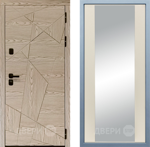 Входная металлическая Дверь Дива МД-97/1 Д-15 Зеркало Шампань в Егорьевске