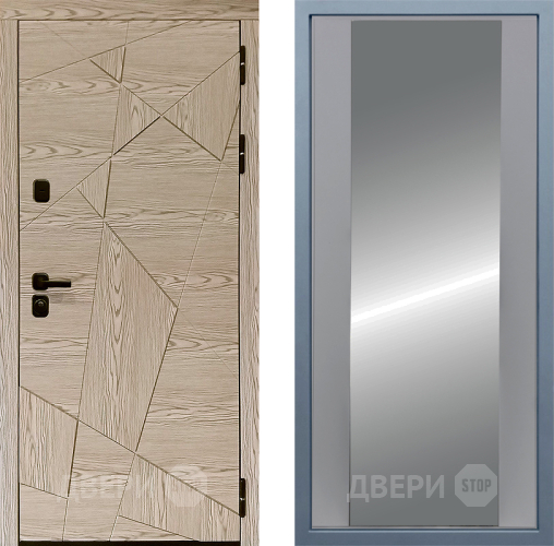 Входная металлическая Дверь Дива МД-97/1 Д-15 Зеркало Силк Маус в Егорьевске