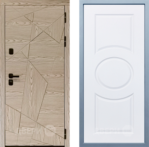 Входная металлическая Дверь Дива МД-97/1 Д-8 Белый в Егорьевске