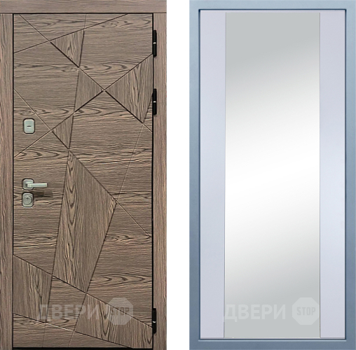 Входная металлическая Дверь Дива МД-97/2 Д-15 Зеркало Белый в Егорьевске