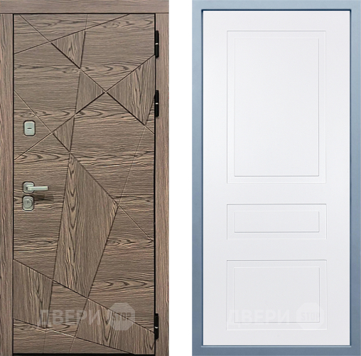 Входная металлическая Дверь Дива МД-97/2 Н-13 Белый в Егорьевске