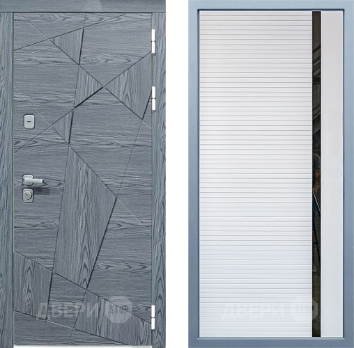 Входная металлическая Дверь Дива МД-97/3 МХ-45 Белый матовый в Егорьевске