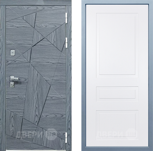 Входная металлическая Дверь Дива МД-97/3 Н-13 Белый в Егорьевске