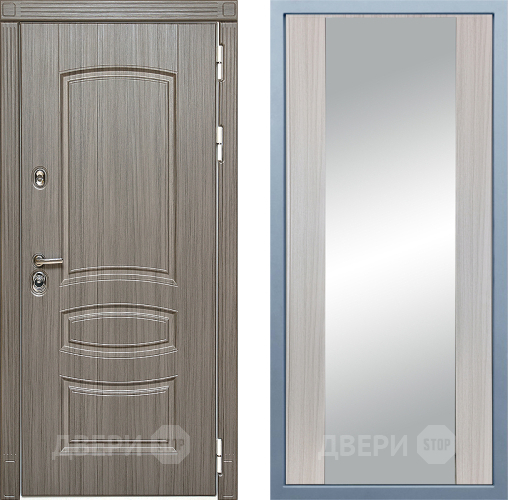 Входная металлическая Дверь Дива МД-42 Д-15 Зеркало Сандал белый в Егорьевске